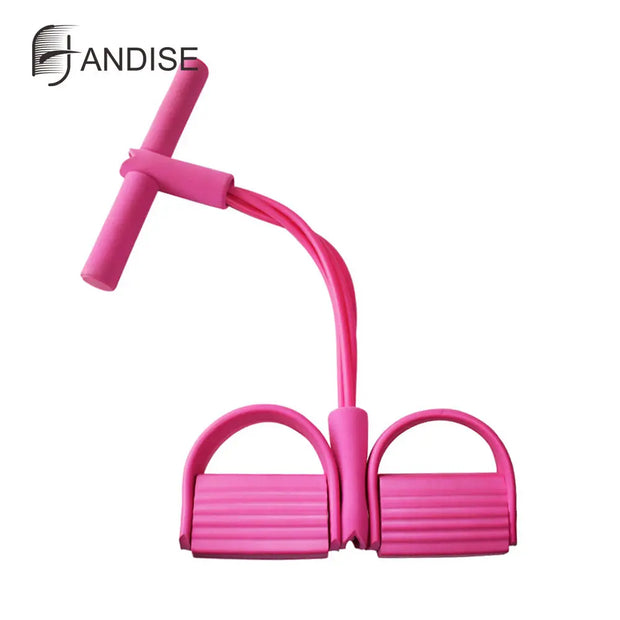 Fitness Resistance Bands Exercise Equipment Elastic Sit Up Pull Rope Gym Workout Bands Sport Training 4 Tube Pedal Ankle Puller