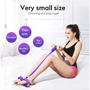 Fitness Resistance Bands Exercise Equipment Elastic Sit Up Pull Rope Gym Workout Bands Sport Training 4 Tube Pedal Ankle Puller