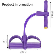 Fitness Resistance Bands Exercise Equipment Elastic Sit Up Pull Rope Gym Workout Bands Sport Training 4 Tube Pedal Ankle Puller