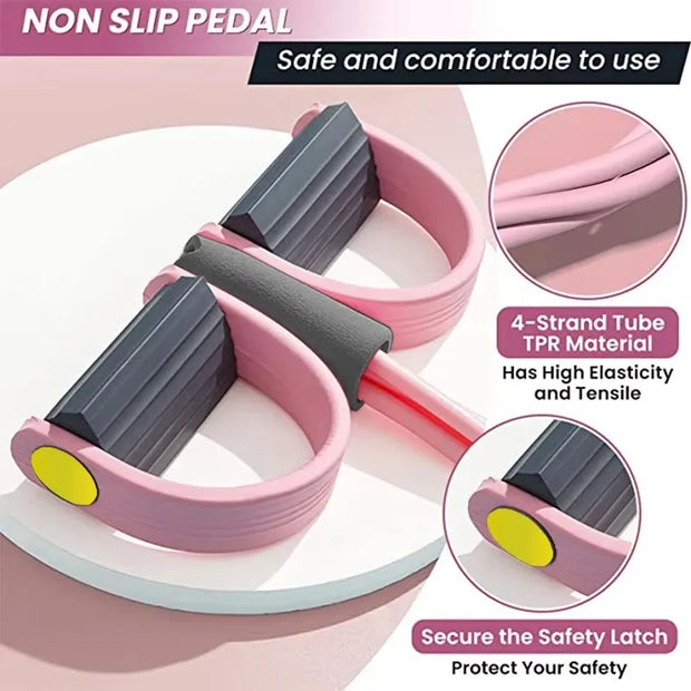 Fitness Gum 4 Tube Resistance Bands Latex Pedal Exerciser Sit-up Pull Rope Expander Elastic Bands Yoga equipment Pilates Workout