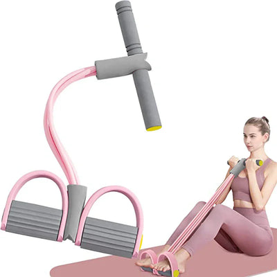 Fitness Gum 4 Tube Resistance Bands Latex Pedal Exerciser Sit-up Pull Rope Expander Elastic Bands Yoga equipment Pilates Workout