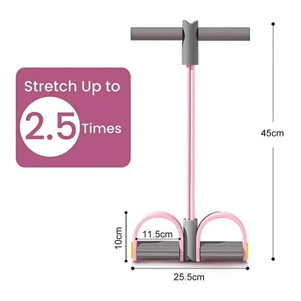 Fitness Gum 4 Tube Resistance Bands Latex Pedal Exerciser Sit-up Pull Rope Expander Elastic Bands Yoga equipment Pilates Workout