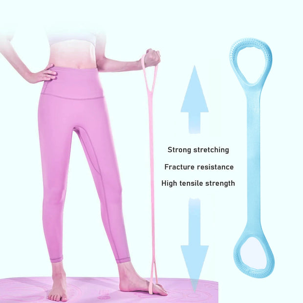 8 Fitness Workout Resistance Band Arm Back Shoulder Exercise Elastic Training Band Yoga Pilates Physical Therapy Equipment
